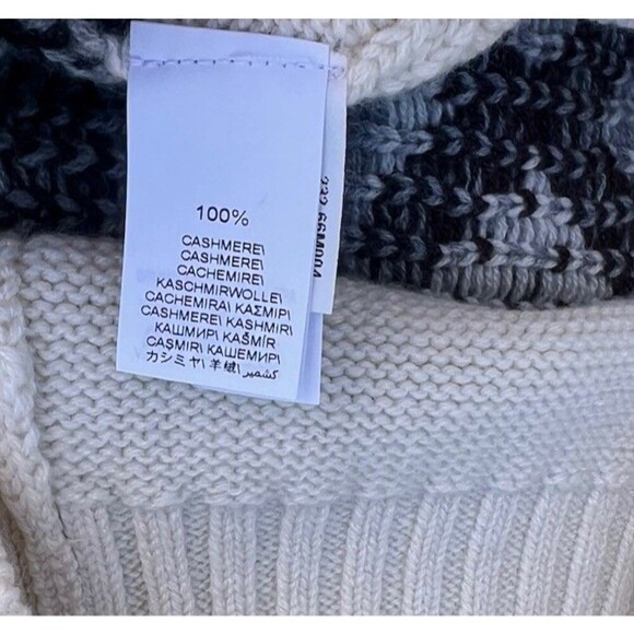 Brunello Cucinelli Ethnic Jacquard Turtleneck Sweater Fair Isle Roll Neck IT 50 - Picture 14 of 16